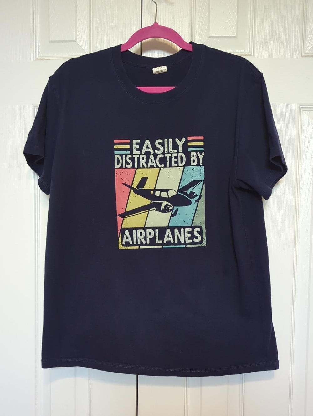 Navy Graphic Tee Shirt Size L